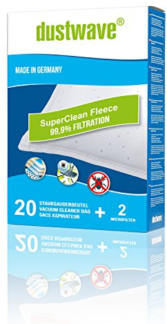 Megapack - 20 Staubsaugerbeutel passend für Miele - S164 / S 164 Staubsauger - dustwave® Markenstaubbeutel/Made in Germany + inkl. Microfilter