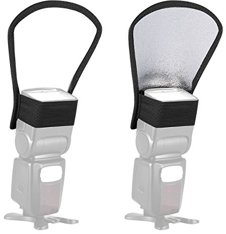 Anwenk Flash Diffuser Light Softbox Two-Sides Silver White Reflector for Canon Nikon Speedlite Vivita Sunpack Nissin Sigma Sony Pentax Olympus Yongnuo Flash (1 Piece)