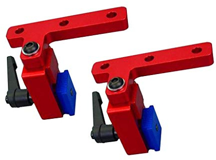 Fenteer 2 Stücke Gehrungsschienenanschlag T-Nut Führungsschiene Führungsschienen Stop, T-Schienen aus Aluminiumlegierung, T-Schlitz-T-Schienenbegrenzer für die Werkbank Holzbearbeitung
