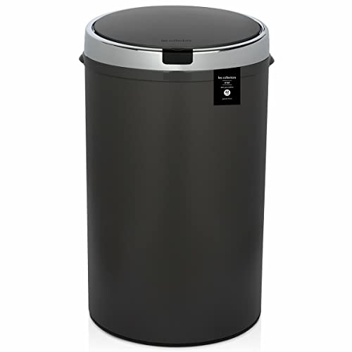 Pattumiera da cucina automatica, acciaio INOX N ° 347 Capacità 30 L, apertura contactless grigio scuro