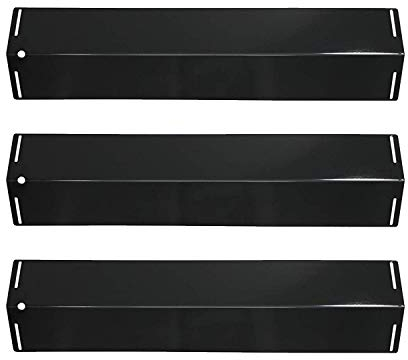 LOKHING 92151 (3-Pack) BBQ Spares Gas Grill Replacement Parts Porcelain Steel BBQ Heat Plates Gas Grill Heat Shields Tent for Charbroil, Grillware, Grill Chef, Uniflame and Others Models Gas Grill