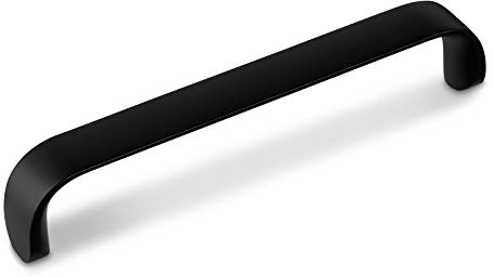 SOTECH Tirador de mueble DALE BA 128 mm negro mate Tirador de lazo Tirador de armario