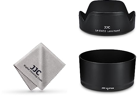 JJC Lens Hood Set for Canon RF-S 55-210mm F5-7.1 IS STM Lens & Canon EF-M 15-45mm f/3.5-6.3 IS STM Lens & Canon RF-S 18-45mm f/4.5-6.3 IS STM Lens - Replace Canon ET-60B & EW-53