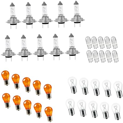 Crono Autolampen Set H7 40-teilig Halogenlampen Kfz Auto