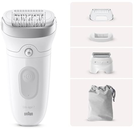 Braun Silk-épil SE7-041 Wet & Dry Depiladora Eléctrica 3 cabezales Gris