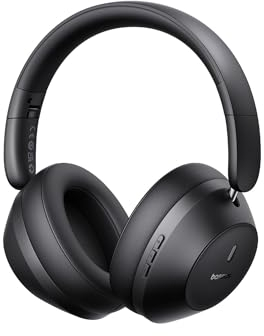 Baseus Casque Bluetooth Supra-auriculaire avec Basses puissantes, 50 Heures de Lecture, clarté d'appel ENC, Isolation du Bruit, Ajustement Confortable, Casque léger et Pliable