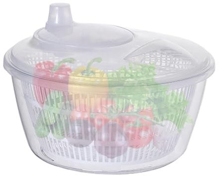 Spinner per verdure, centrifuga per lattuga, grande centrifuga per insalata, centrifuga per insalata, centrifuga per insalata con coperchio, rondella per frutta per verdure sicure e pratiche