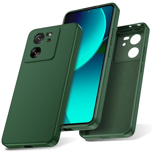 Watana Funda para Xiaomi 13T 13T Pro Case de Silicona,Verde | Soft-Touch,Antigolpes,Antipolvo,Funda Protectora con Forro de Microfibra para xiaomi 13t 13t Pro