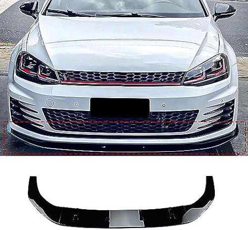 Stoßfängerlippe Spoilerlippe für Volkswagen Golf 7 MK7 GTI R Rline 2013-2016, Sport-Performance Frontspoiler AntiKollision Car Front Lower Bumper Lip Spoiler,A
