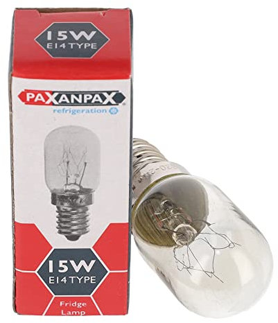 sparefixd Geeignet für Kühl-/Gefrierschrank-Lampe, 15 W, E14 für S