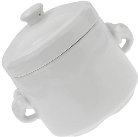 Alipis Ciotola Per Zuppa in Ceramica Con Coperchio Casseruola Per Stufato Ciotole Per Zuppa in Porcellana Con Manico Per Stufare