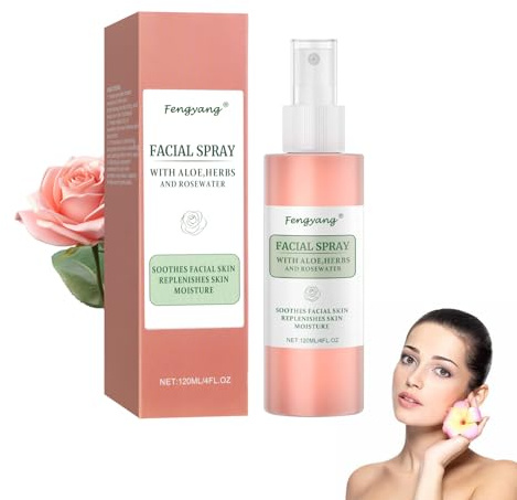 Fengyang® Tonique A L'eau De Rose, Brume Hydratante Visage, Spray D'eau De Apaisant Pour La Peau, Convient Aux Peaux Mixtes Sèches Et Sensibles