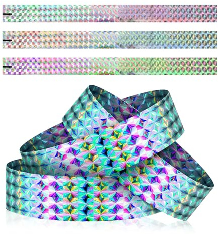 LIQWEI 200 stycken holografiska armband, holografiska entréband vattentäta inloppsband 19 x 250 mm för vattenparker, konserter, festivaler fester