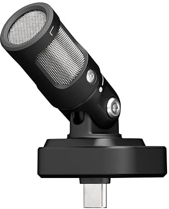 Shure MV88 USB-C Microphone, For iPhone & Android recording and vlogging, with Auto Level Mode, Real-Time Denoiser, and Four Polar Patterns – Black