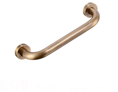 LLF Haltegriffe Bad Badewanne Handlauf, Dusche Haltegriff Toilette, Wandmontage Handtuchhalter Bar, Anti-Skid Sicherheitsgriff for Senioren Behinderte Kinder Sicher (Color : Bronze, Size : 30cm)