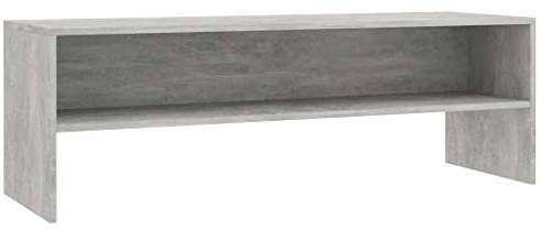 vidaXL TV Schrank Lowboard Couchtisch Fernsehschrank Fernsehtisch Sofatisch TV Tisch Möbel Board Sideboard Betongrau 120x40x40cm Holzwerkstoff