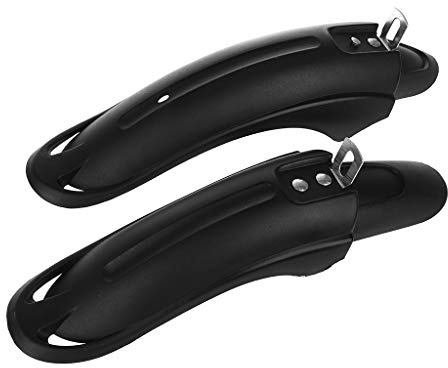 VAILANG 1 Paar Fahrradkotflügel Kotflügel vorne hinten staubdicht für 12/14-Zoll-Kinder Fahrradkotflügel Schwarz