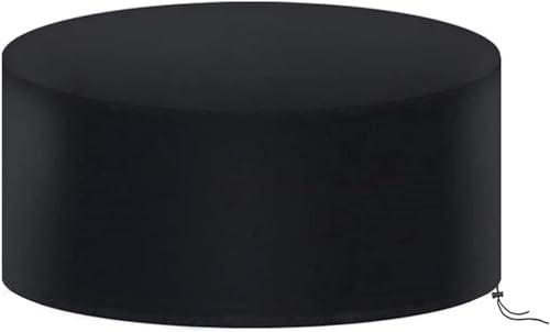 Antrect Housse Salon de Jardin Housse Table de Jardin Imperméable Bâche Salon de Jardin Housse Mobilier Jardin Extérieure Protection Meubles de Jardin Tissu Oxford 600D Ronde 163 x 84cm