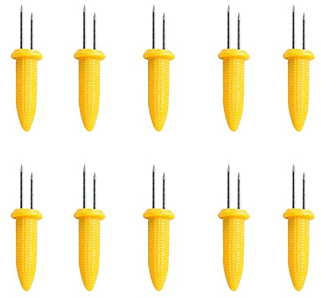 30 Pcs Corn Holders Stainless Steel,Corn on The Cob Forks,Corn on The Cob,Corn Holders,Corncob Holder for Skewers Set,Sweetcorn Holder Prong Kitchen Tool,for Kitchen Gadgets,BBQ,Picnics and Camping