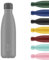 Chilly's Water Bottle - Stainless Steel and Reusable - Leak Proof, Sweat Free - All Grey, 500ml