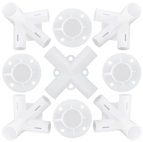 Pavillon-Ersatzteile – 9 Stück Ersatzverbinder für 3 x 3 m Markisen, Zeltfüße, Eckmitte, 25/19 mm