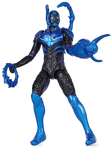DC Comics, Battle-Mode Blue Beetle Actionfigur, 30,5 cm, Lichter und Geräusche, einfach zu posieren, Film-Superhelden-Kinderspielzeug für Jungen und Mädchen, ab 4 Jahren