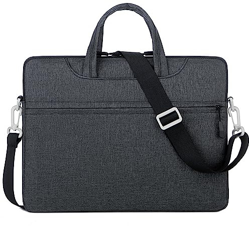 Mixroom - Borsa per PC Portatile porta Computer Custodia Zaino Laptop Custodia Notebook 15,6 Pollici per Lavoro Scuola Ufficio Z29 Nero