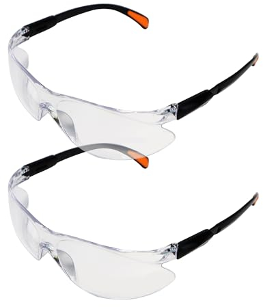 NyxSeat 2 occhiali protettivi da lavoro, anti-appannamento, trasparenti da bicicletta, leggeri e antipolvere, per ciclismo, artigianato e laboratorio