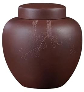 BKSK Lata De Té Lata Grande de té de Arcilla púrpura, Lata de Almacenamiento de té Pu'er, Lata vacía sellada for Servir café molido, té, azúcar, Sal y más Caja De Almacenamiento De Té