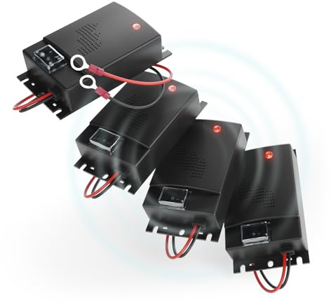 greate 4 x mårdskräck bil med 12 V batterianslutning – maderskrämma bil för motorrum inklusive monteringsmaterial – ultraljud mårdskydd, mårdskydd, driv mårdskrämning