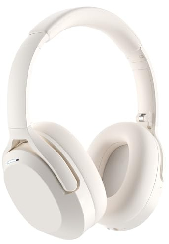 Rebocico Active Noise Cancelling Headphones, Wireless Bluetooth Over-Ear Headphones with Microphone,120H Playtime, Foldable Overhead Headphone with Deep Bass, Fast Charging for Home Travel Office