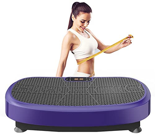 RIEJIN Machine d'exercice à Plaque vibrante 3D – Oscillation à Double Moteur, Plate-Forme de Vibration de Mouvement 3D à Pulsation – Machine de Vibration for Tout Le Corps for Le Fitness à Domicile