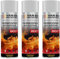 VE-INDUSTRIES Ofenlack Ofenfarbe Spray 3x 400ml hitzebeständige Thermofarbe 800°C (Ofenlack Weiss)