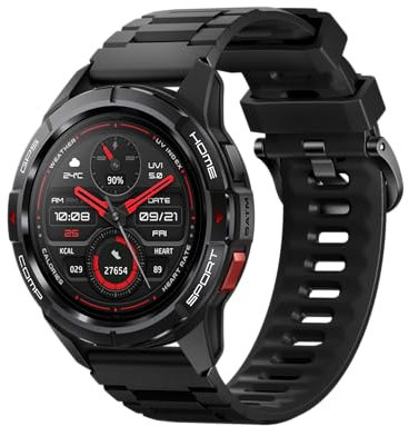 Mibro GS Active orologio da corsa GPS con AMOLED da 1,3,20 Giorni di Durata Batteria, smartwatch sportivo 5 ATM impermeabile,150+ modalità sportive, Navigazione,Ciclismo,Sci, Nuoto