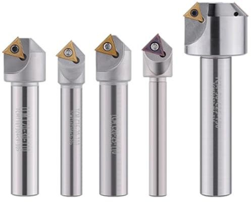 Fresas para chaflanes，Fresas para madera TCM herramienta de chaflán de 45 grados 12 16 20 Mm C20-40-120 torno CNC fresa de acero de tungsteno fresa de extremo de inserción de carburo TCMT(C16 20 110)