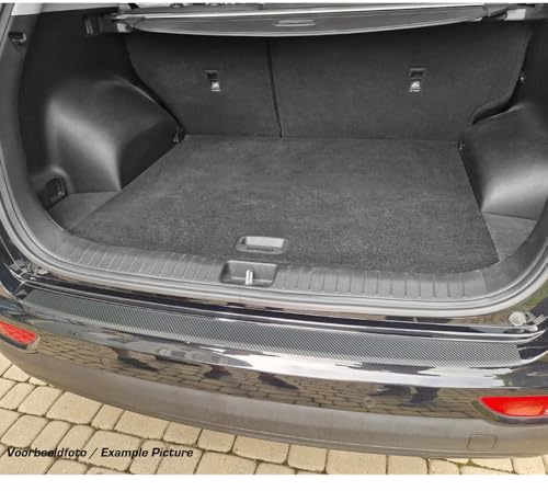 MAX6 Passgenaue Heckstoßstangenschutzfolie passgenau | kompatibel mit Volkswagen Golf VII Variant 2013-2016 - Karbon-Optik
