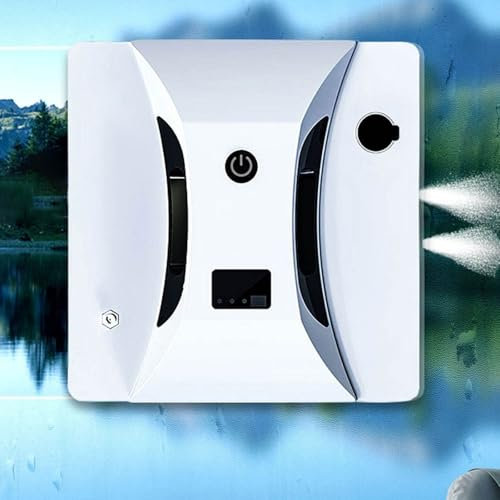 XGHDPBM Window Cleaning Robot, 2800Pa High Suction Cordless Window Vacuum Cleaner, Automatic Electric Window Cleaning Robot with Water Spray, Remote Control, Anti-falling Glass robot For Windows