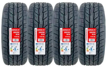 255/55R19 FRONWAY EURUS07 111V XL Tyre – High-Performance SUV/Crossover Tyre – Durable, Low Noise, Extra Load | 255 55 19 (4)