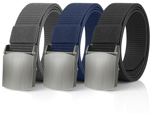 Ketoviss Arbeitsgürtel Herren,Unisex Gürtel Nylon Canvas Gürtel für Herren und Damen Einstellbar