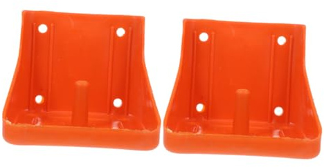 ROMISBABA 2 Stück Viehsalzziegelhalter für Schafe und Rinder Verdickter Pe Mineralblockhalter Rutschfeste Futterbox für Stall und Außenbereich mit Mehrfacher Fixierung Zufälliger Stil