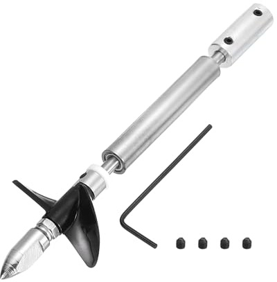 QUARKZMAN Albero di Trasmissione con Elica e Giunto per Kit di Assemblaggio Giunto Barca RC, Albero L100mm, Manicotta L25mm, Due Eliche D36mm, Adatto da 3 mm