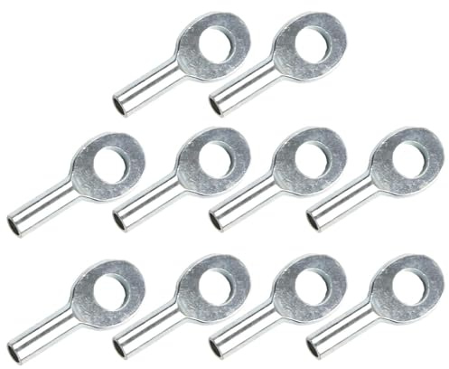 FACAIIO Terminales de metal con ojales para cables de gimnasio en casa, 10 unidades, se adapta a cables de alambre de acero de 5 mm/6 mm