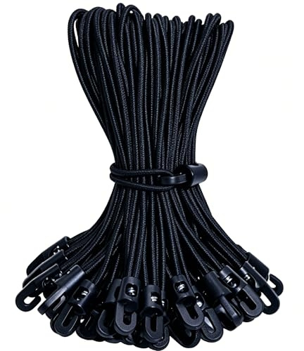 30 Pièces Tendeur Bache Tendeurs Elastique avec Crochets, tendeur Elastique 25cm, Petit Tendeur Résistant Étirable pour Bâche Voile Ombrage Affiches Tentes Camping Jardin Extérieur