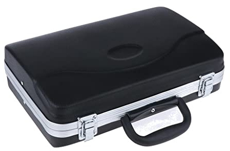 Clarinet Hard Case, Molded Bb Clarinet Carrying Box, Black