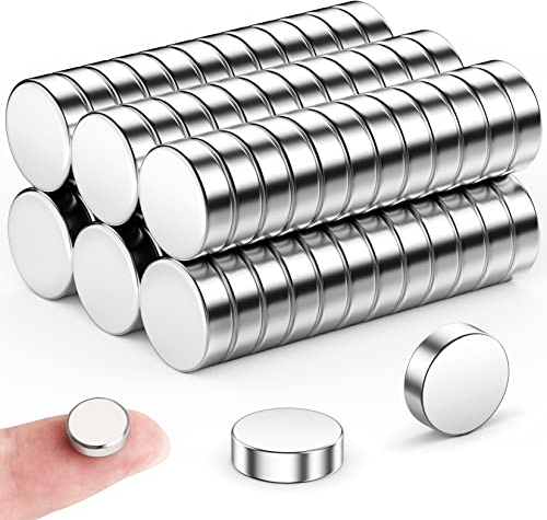 FINDMAG 50 Stück 10 mm x 3 mm Kleine Magnete Stark, Kühlschrankmagnete, Starke Magnete für Magnettafel, Mini Magnet Kühlschrank, Whiteboard Magnet für Handwerk, Teilezusammenstellung