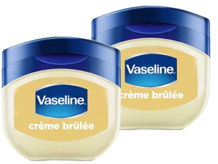 Vaseline Lip Therapy 7G Crème Brûlée | Baume à lèvres nourrissant pour une hydratation optimale | 2x7g (Crème Brûlée (2 Pièce))