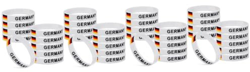 HANABASS 40 Stk Land-Silikon-Armband Team-Armbänder Basketball-Armband fußball deutschland fussball deutschland Armband mit Landesflagge bedruckt Dekoratives Armband mit Landesflagge