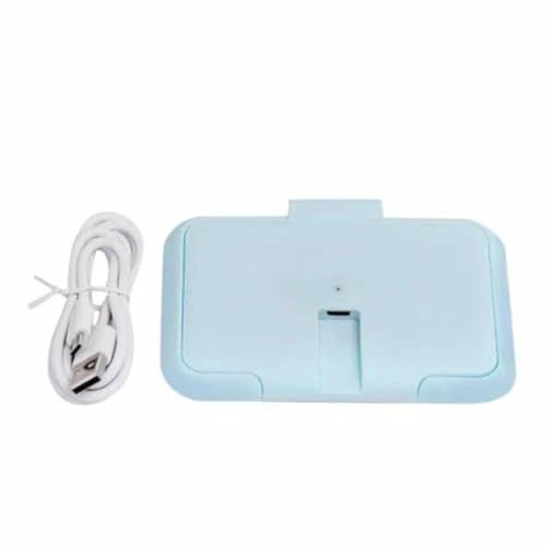 Baby Wipe Warmer,Portable USB Wet Wipe Heater for Babies,High Efficiency Heating (Blue)
