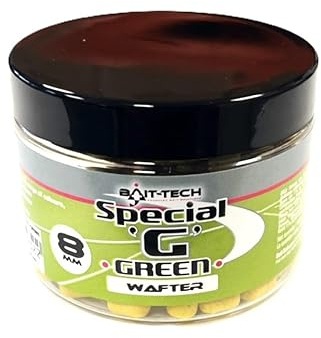 Bait-Tech Special G Dumbells wafters Hookbait Commerical Fishing (Green Wafter - 8mm)