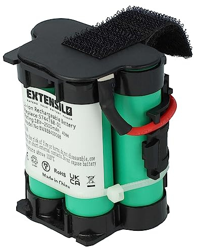 EXTENSILO 1x Akku kompatibel mit Husqvarna Automower 305 2014, 305 2013, 308, 305 2015 Rasenmäher (2500mAh, 18V, Li-Ion)